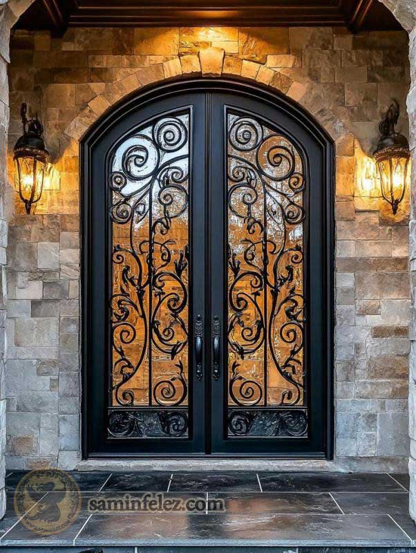 درب لابی آپارتمان اورلینا کد SL-040